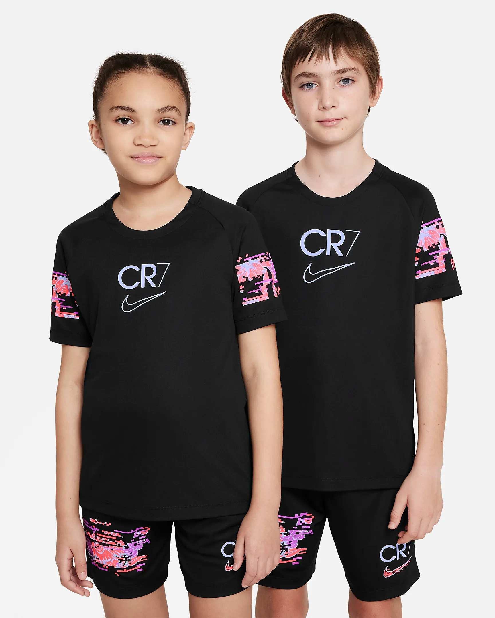 Boys Dri Fit CR7 Short Sleeve Soccer Top