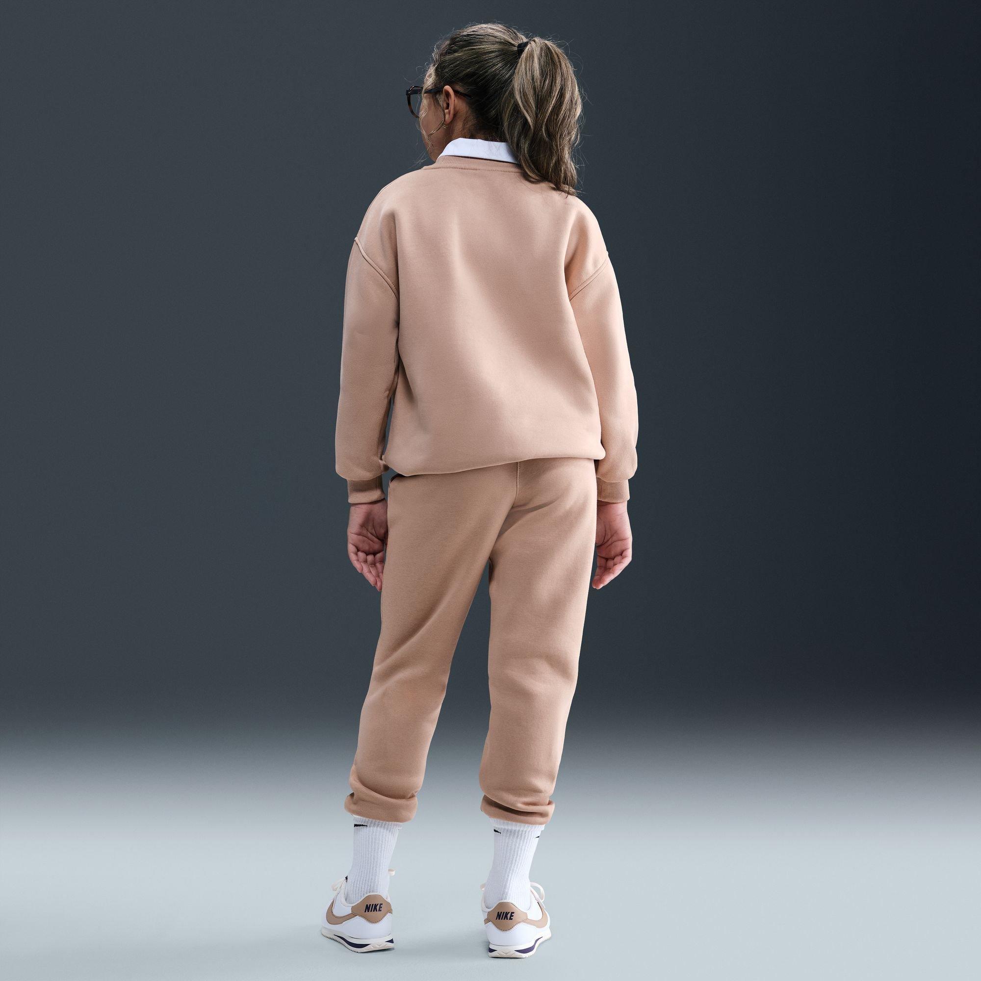 Girls' Sportswear Club Fleece LBR Oversized Crewneck