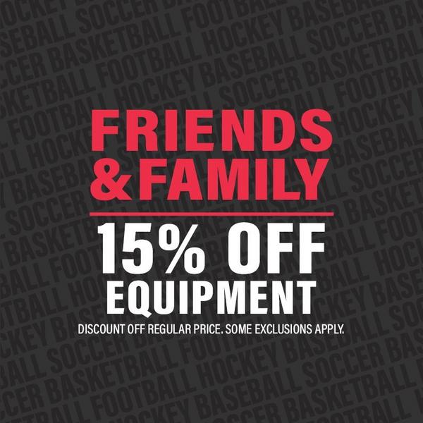 15% Off Equipment