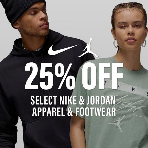 25% Off Nike & Jordan