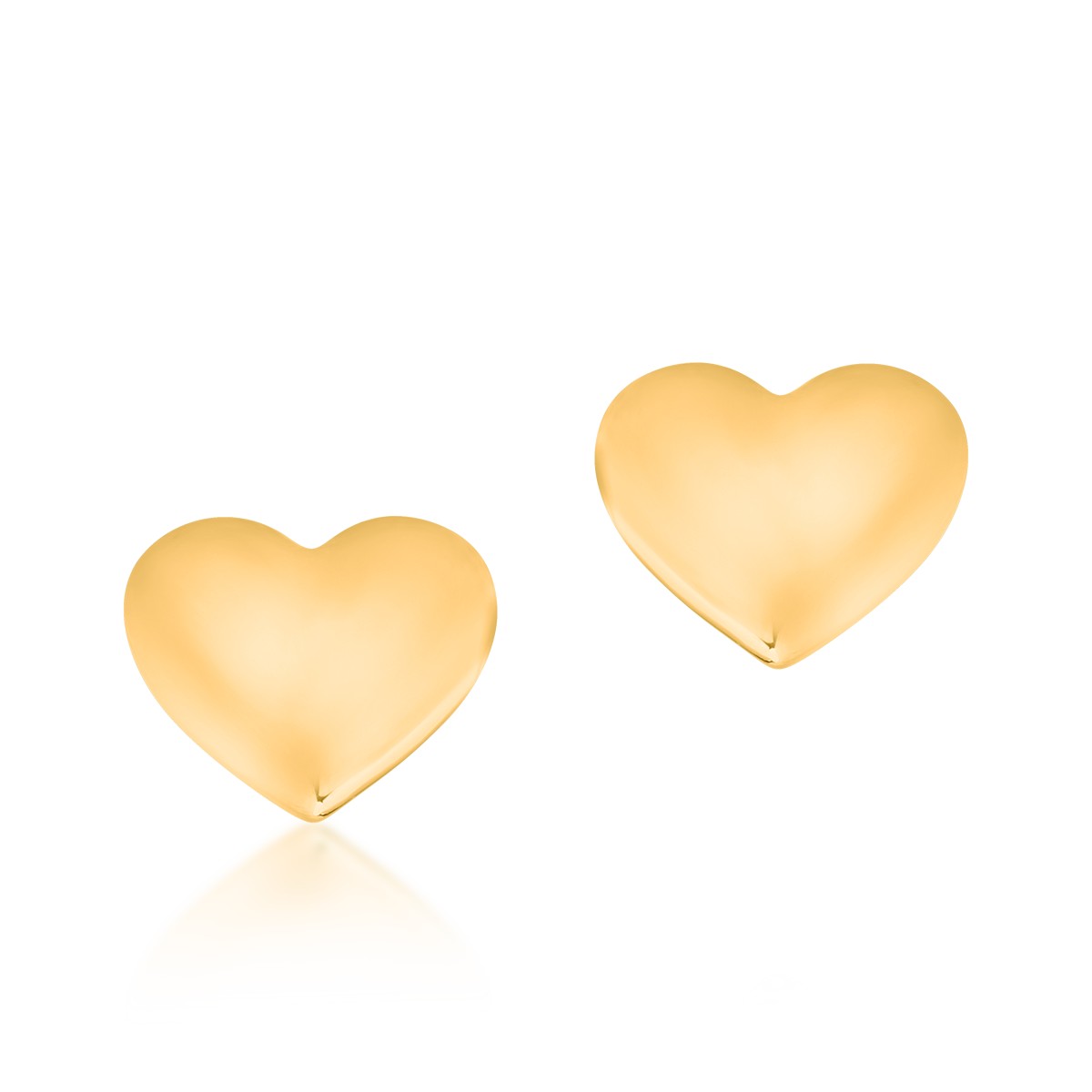 Cercei pentru copii inima din aur galben de 14K