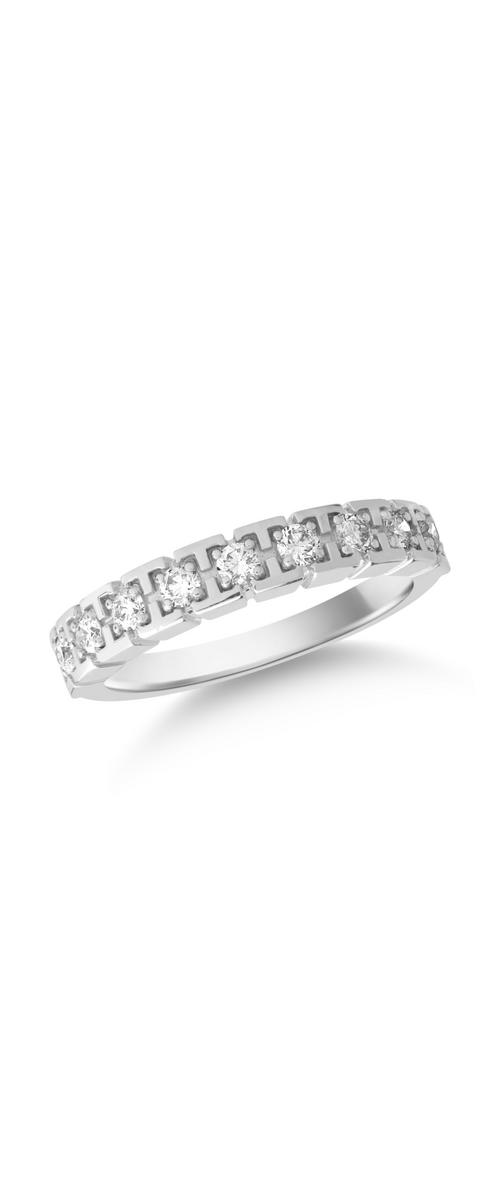 Gyűrű 18K-os fehér aranyból 0.47ct gyémánttal