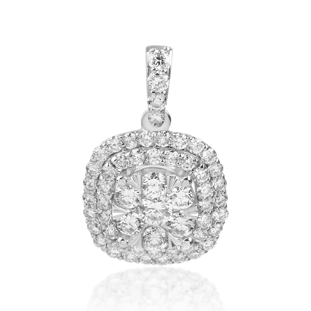 18K white gold pendant with 0.75ct diamonds