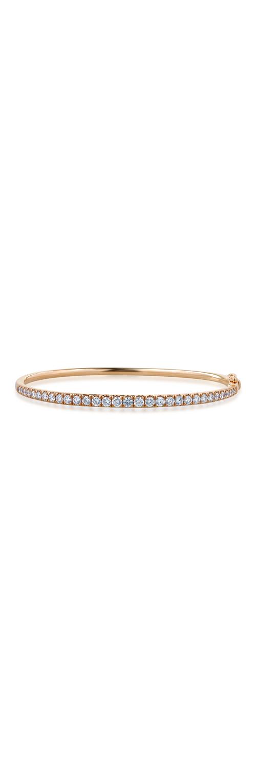 18K rose gold bracelet with 1.58ct diamonds