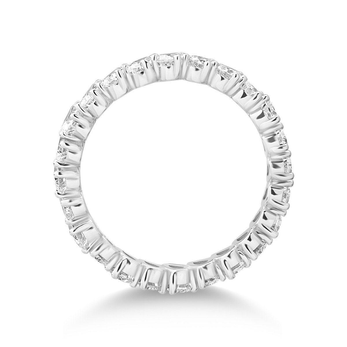Inel din aur alb de 18K cu diamante de 2.45ct