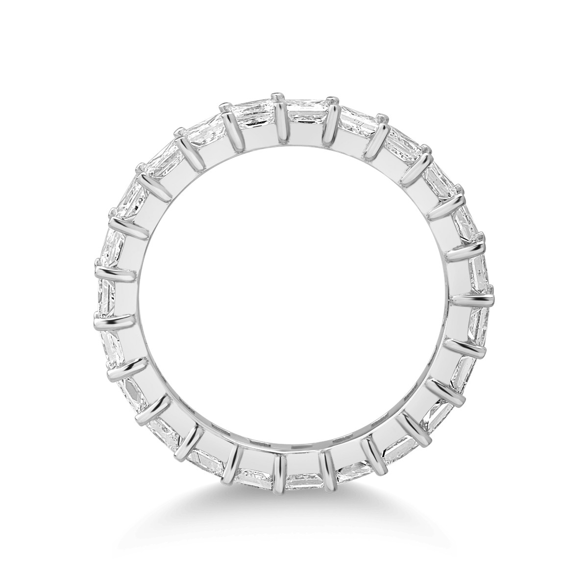 Inel din aur alb de 18K cu diamante de 2.4ct