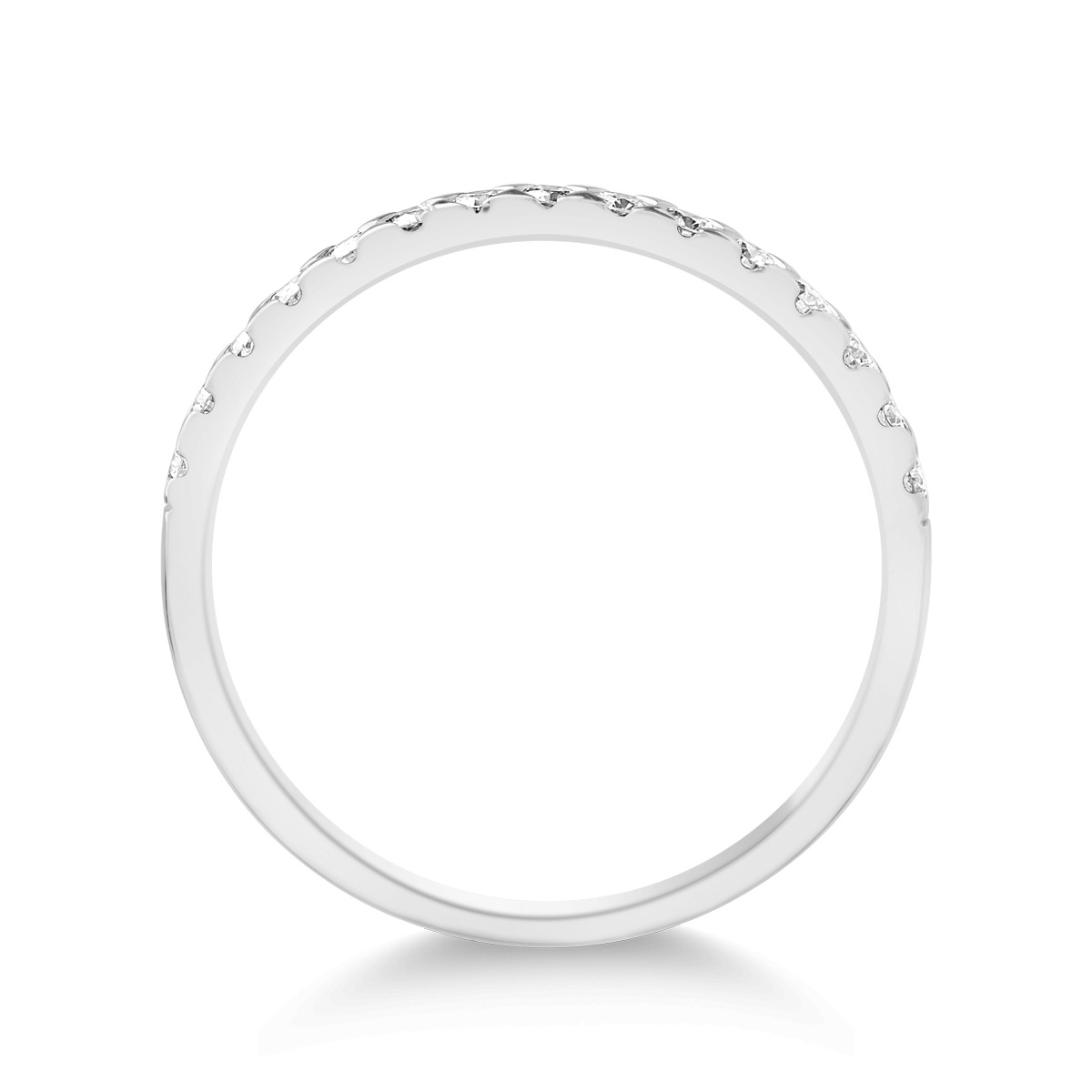 Gyűrű 18K-os fehér aranyból 0,23ct gyémánttal