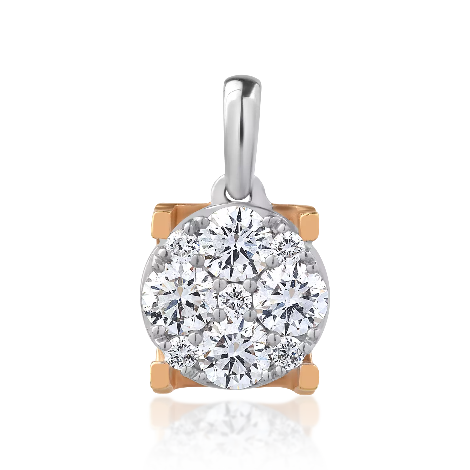 18K white gold pendant with 0.07ct diamonds