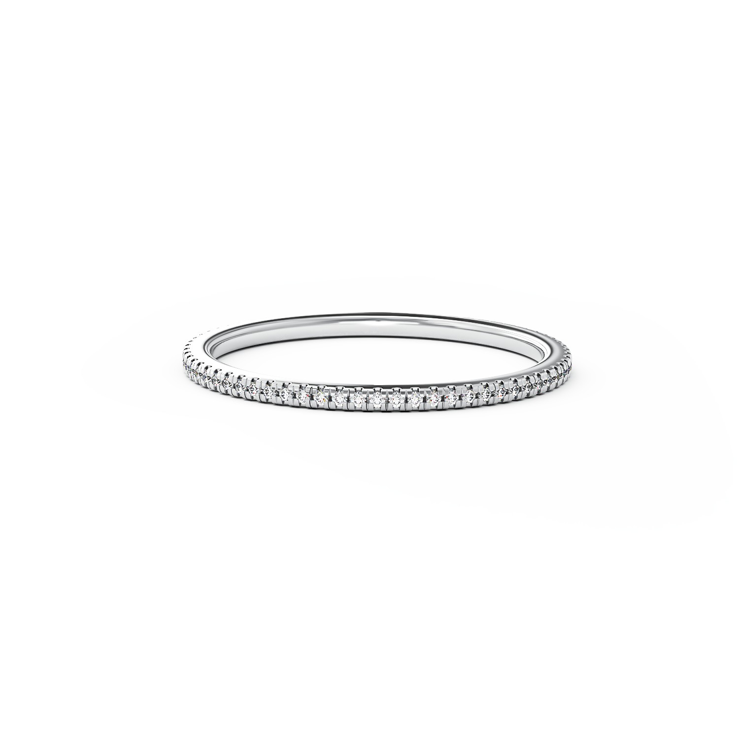 Gyűrű 18K-os fehér aranyból 0.15ct gyémánttal