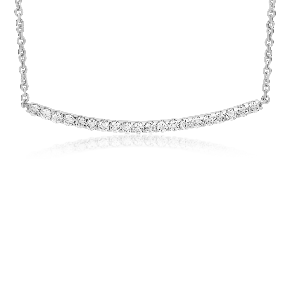 Colier din aur alb de 18K cu diamante de 0.5ct image6