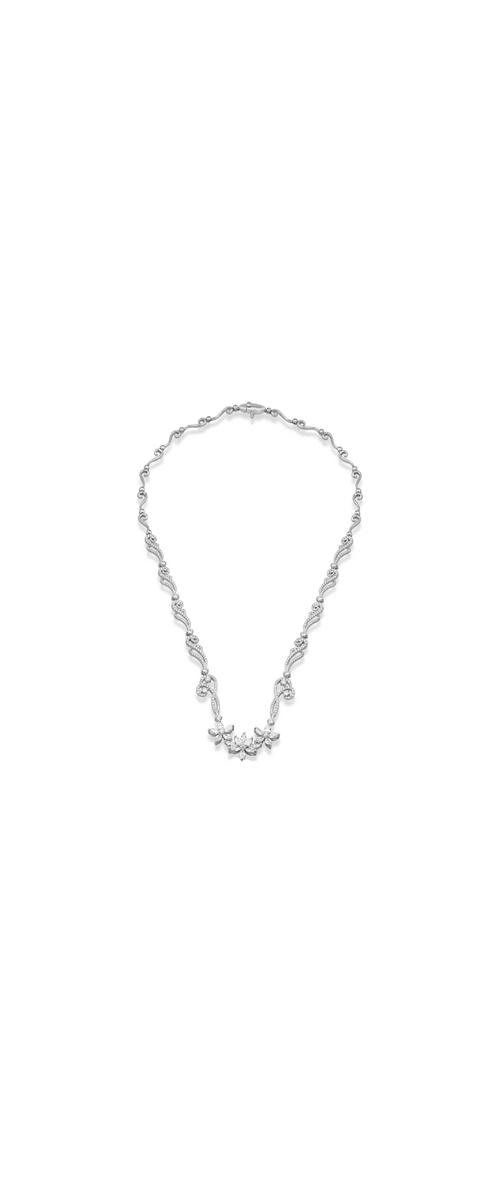 18K white gold necklace with 4.26ct diamonds