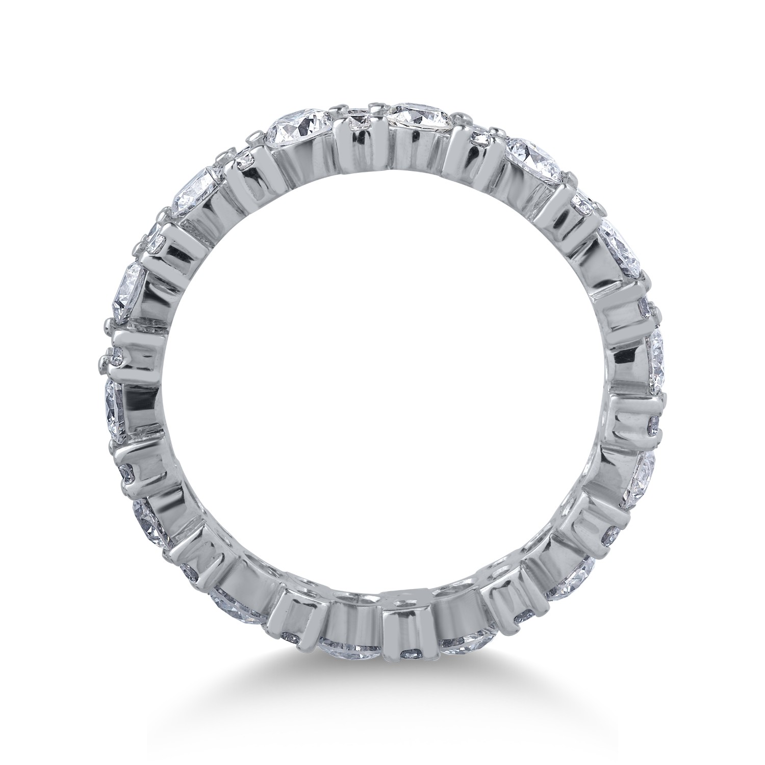 18K fehérarany gyűrű 1.78ct gyémántokkal