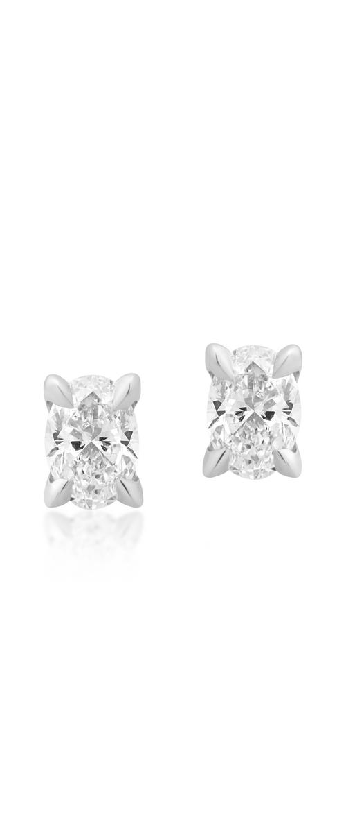 18K white gold earrings with 0.6ct diamonds