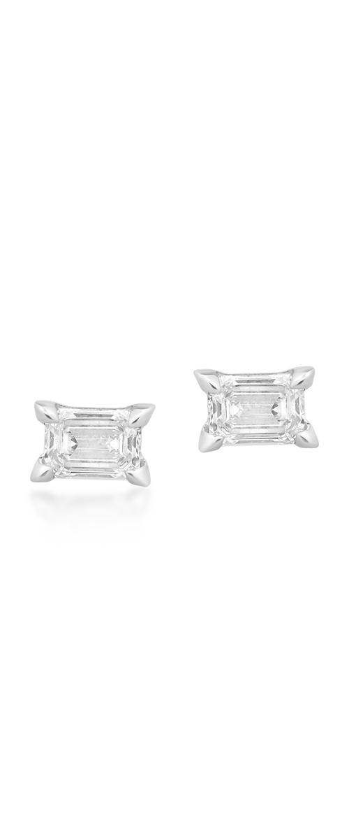 18K white gold earrings with 0.6ct diamonds