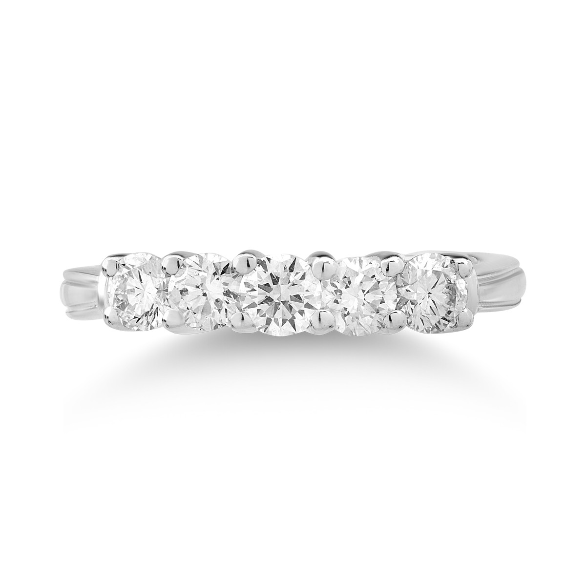 18 k fehér arany gyűrű gyémánt 0.76ct