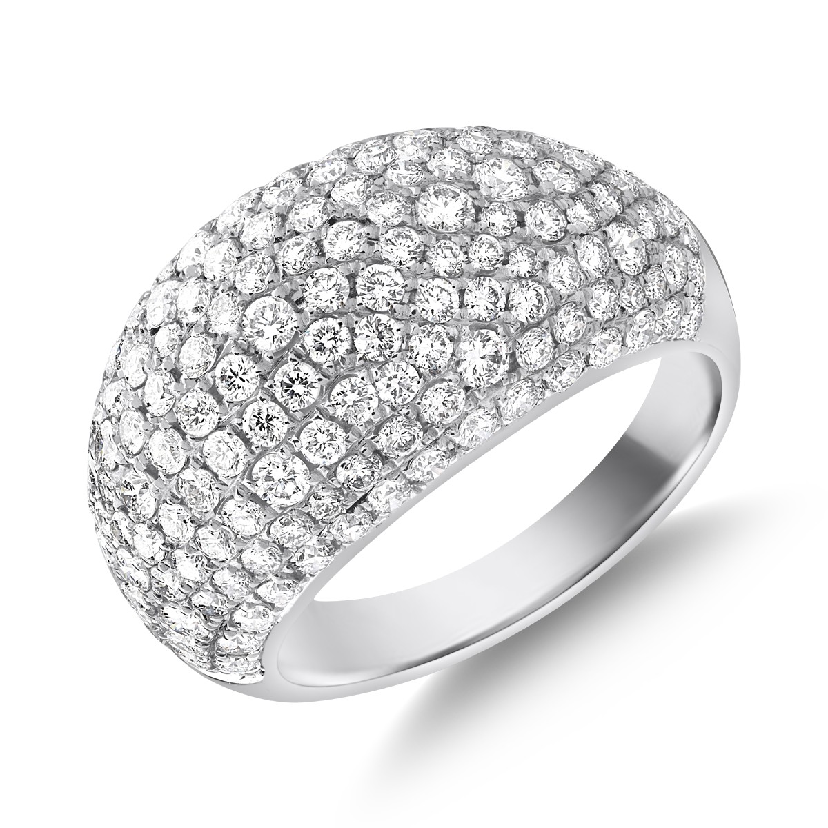 18K fehérarany gyűrű 2,62 karátos gyémántokkal