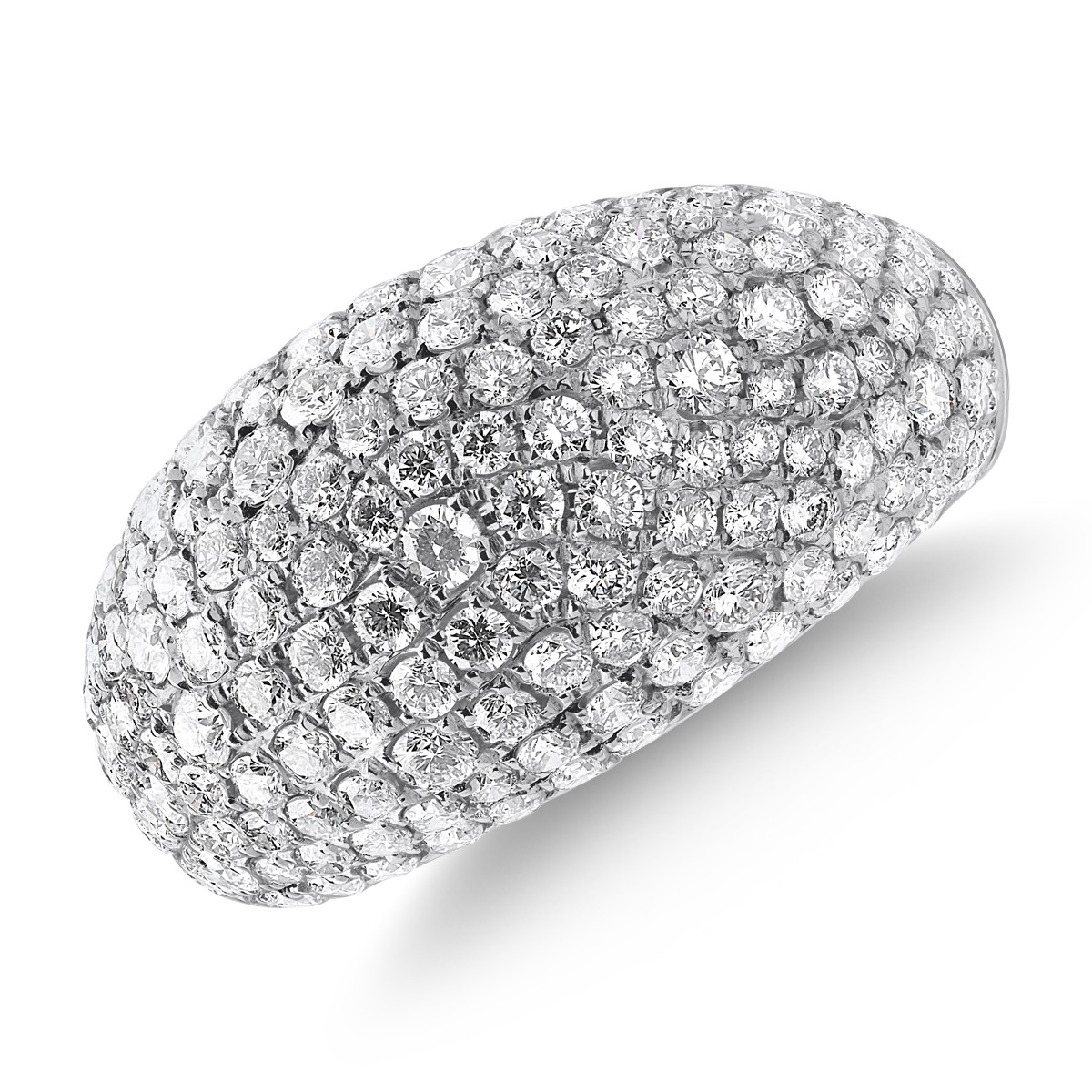 18K fehérarany gyűrű 2,62 karátos gyémántokkal