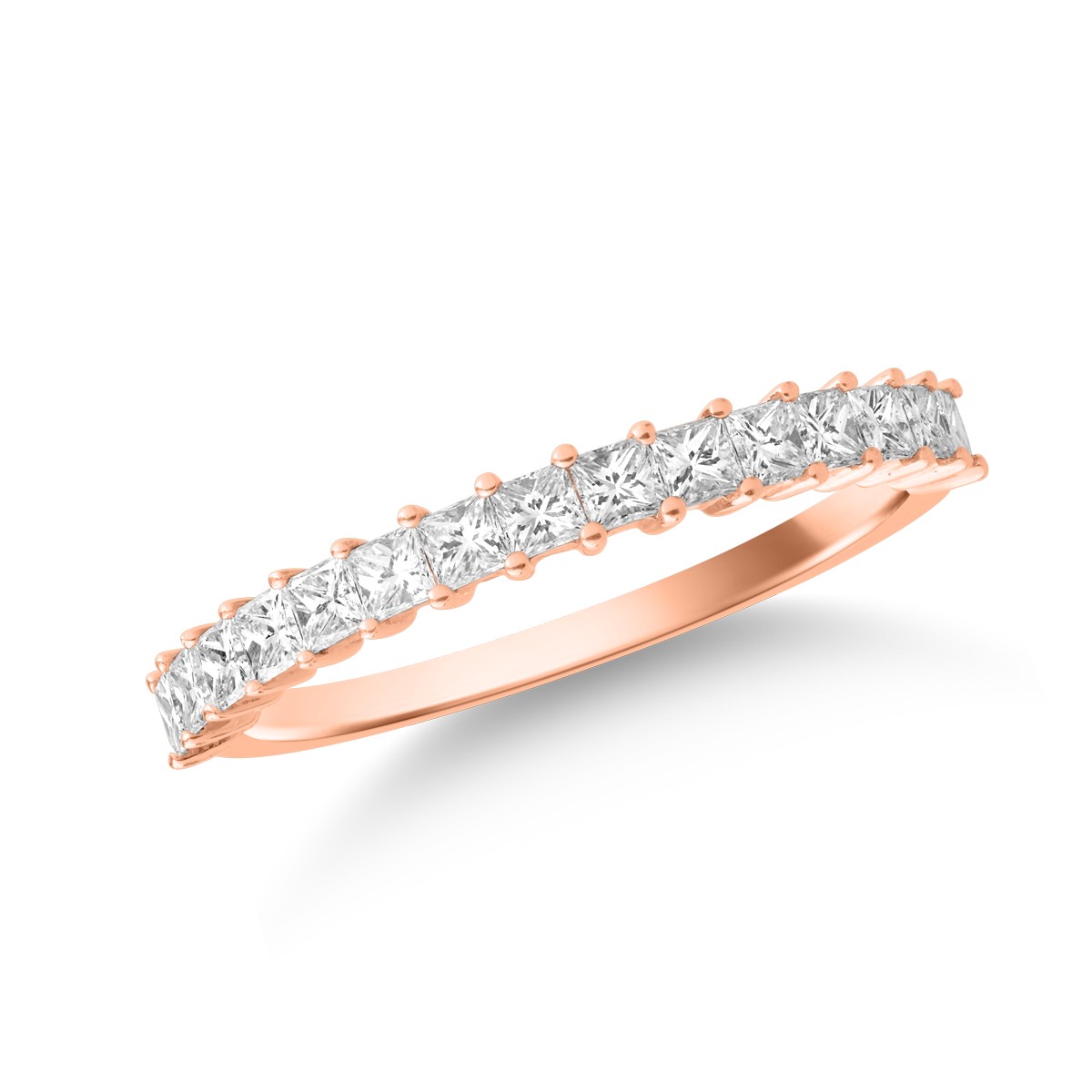 Inel din aur roz de 18K cu diamante de 0.6ct