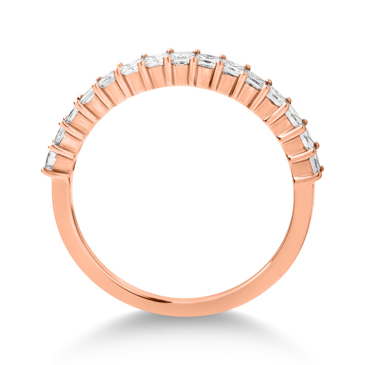 Inel din aur roz de 18K cu diamante de 0.6ct