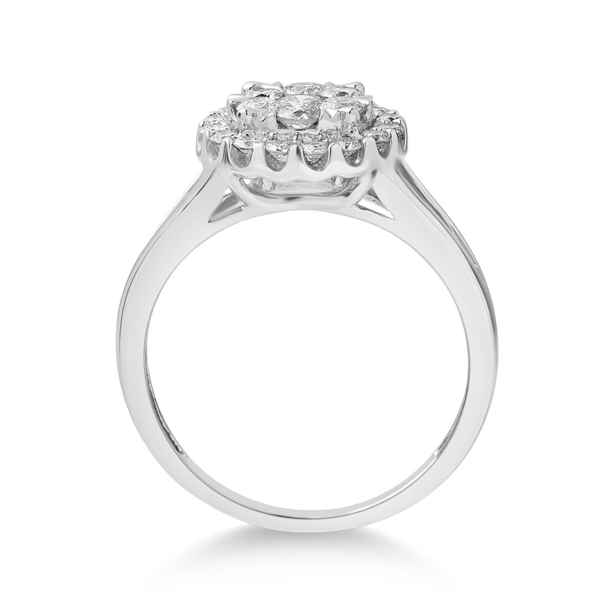 Inel din aur alb de 18K cu diamante de 0.5ct image1