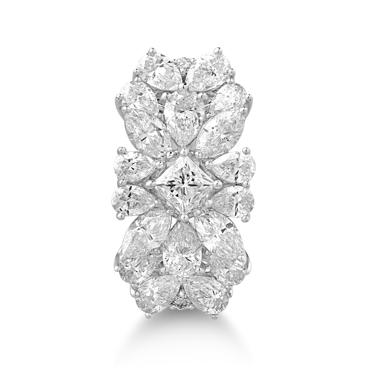 18K fehér arany gyűrű gyémántokkal 1.33ct