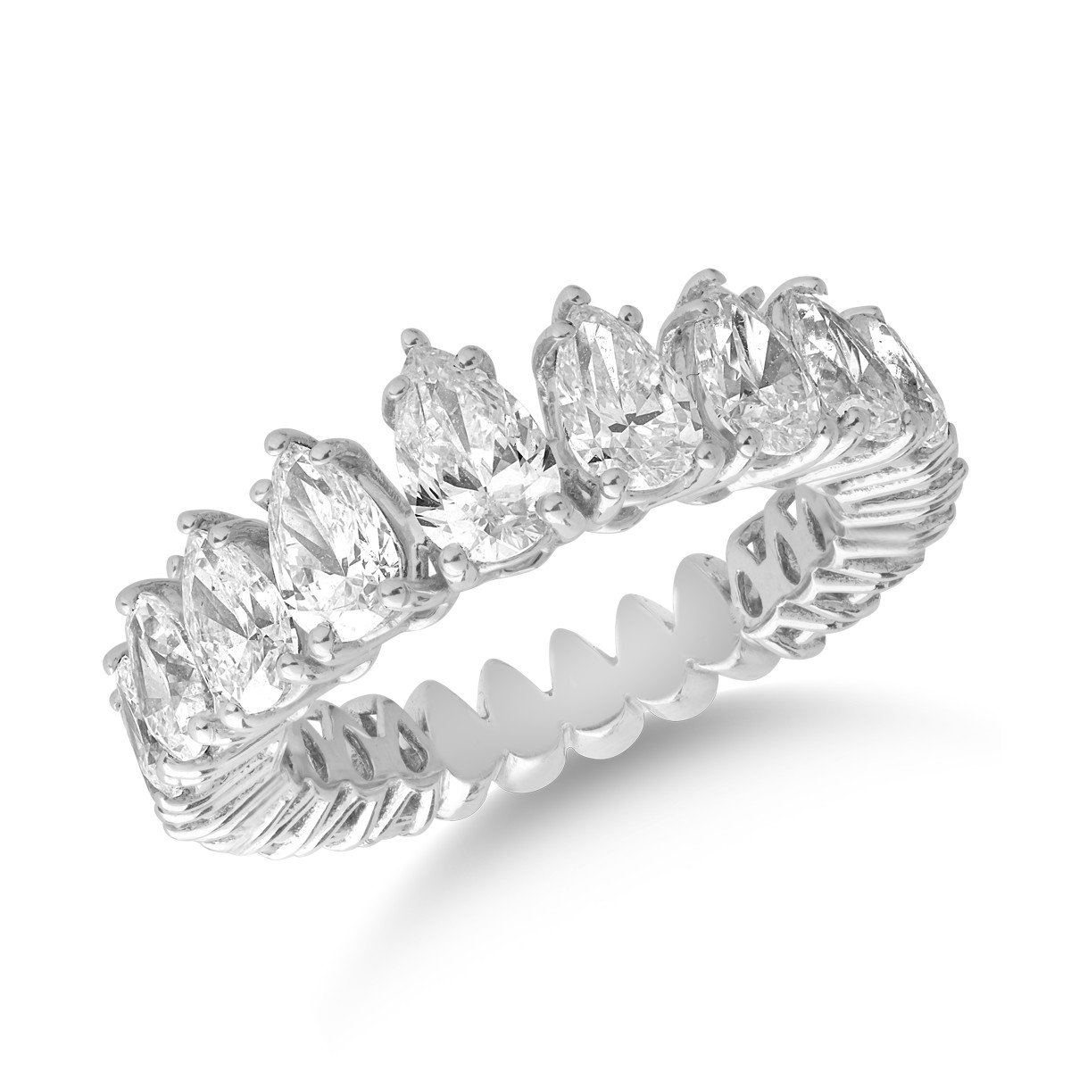 18 karátos fehérarany gyűrű 3.02 karátos gyémántokkal
