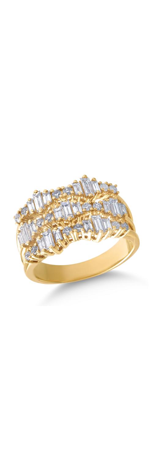 Inel din aur galben de 18K cu diamante de 1.13ct