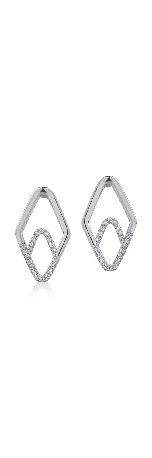 18K white gold earrings with 0.47ct diamonds
