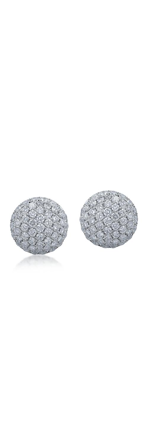 White gold earrings with 1.59ct diamonds