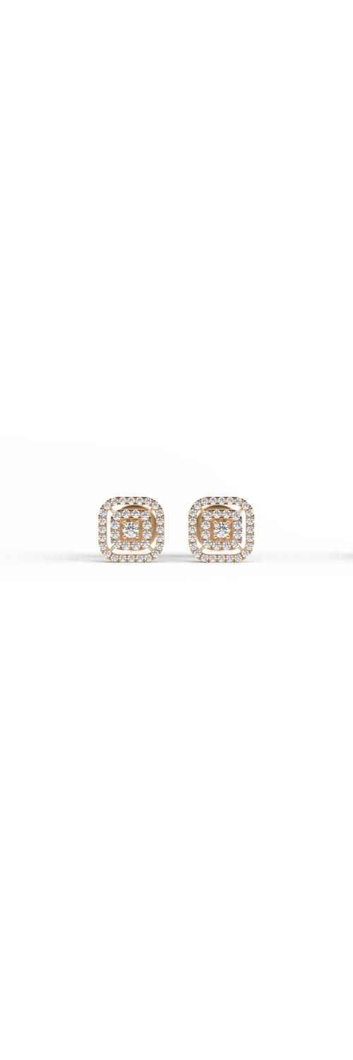 14K yellow gold earrings with 0.36ct diamonds