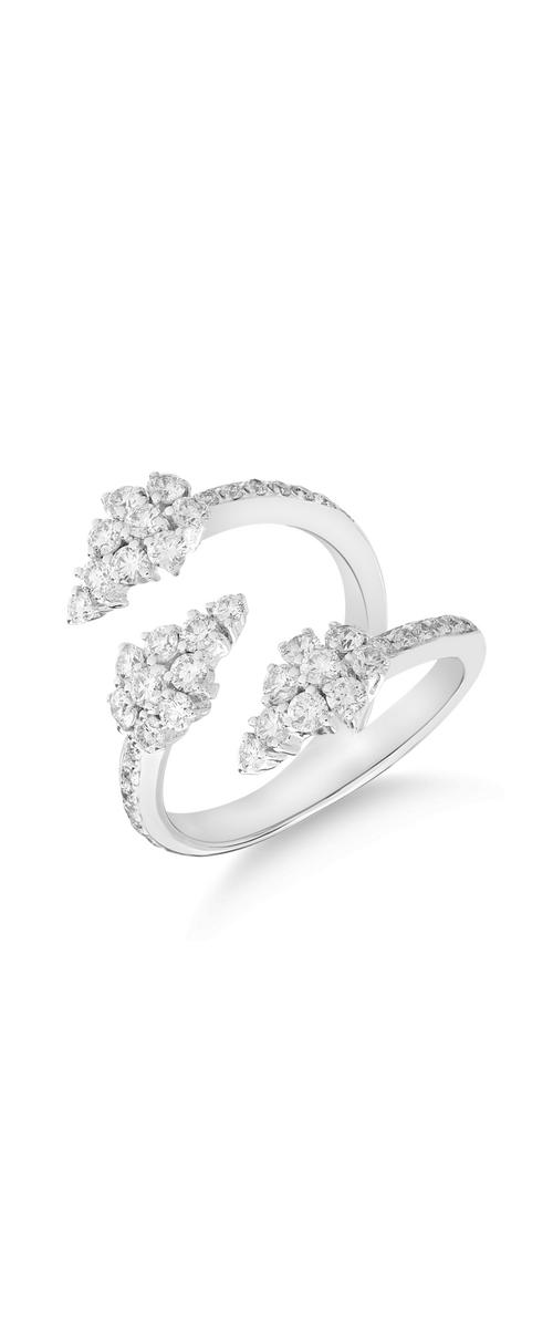 18k white gold ring with diamonds of 1.16ct