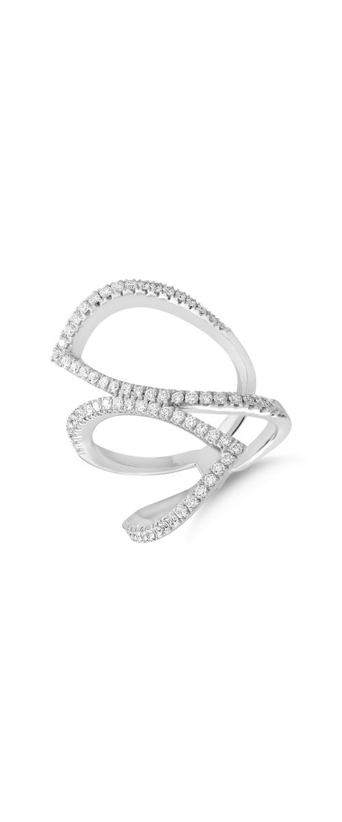 18K white gold ring with 0.64ct diamonds