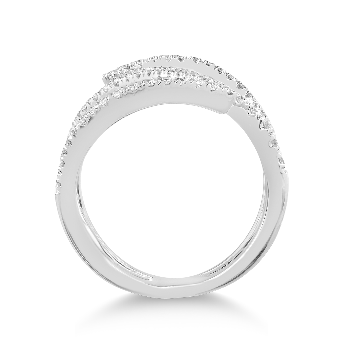 Inel din aur alb de 18K cu diamante de 0.64ct image1