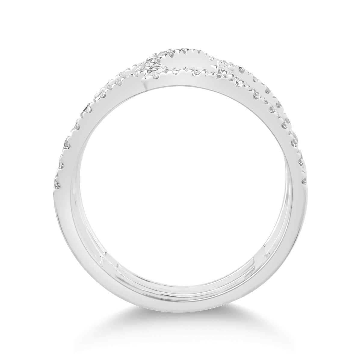 Gyűrű 18K-os fehér aranyból 0.95ct gyémánttal