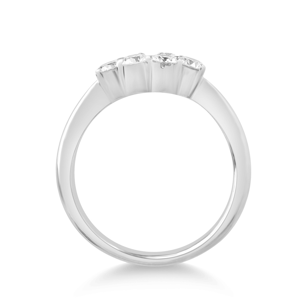Inel din aur alb de 18K cu diamante de 0.66ct