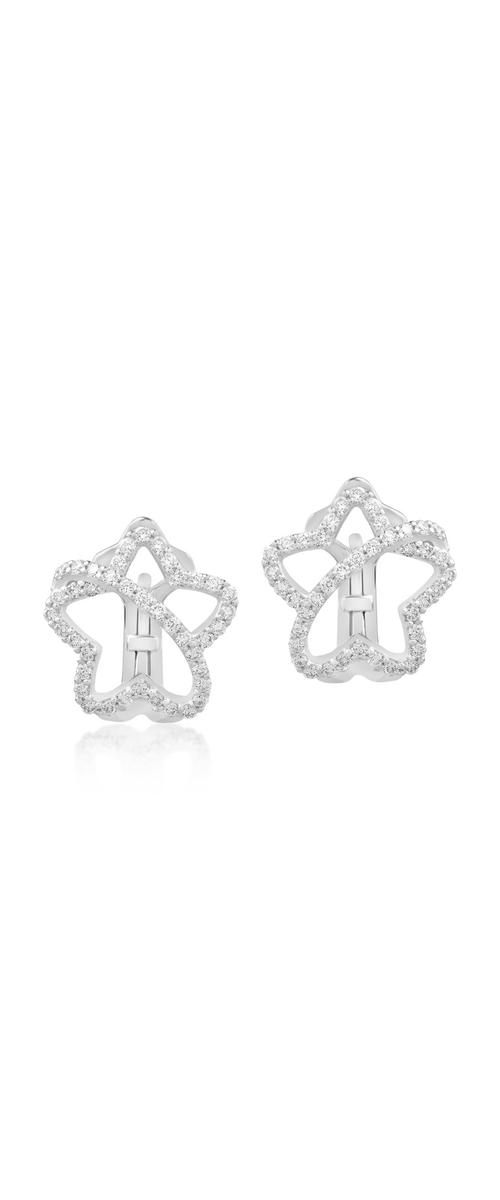 18K white gold earrings with 0.7ct diamonds