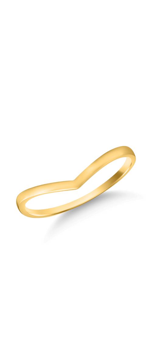 Yellow gold minimalist ring