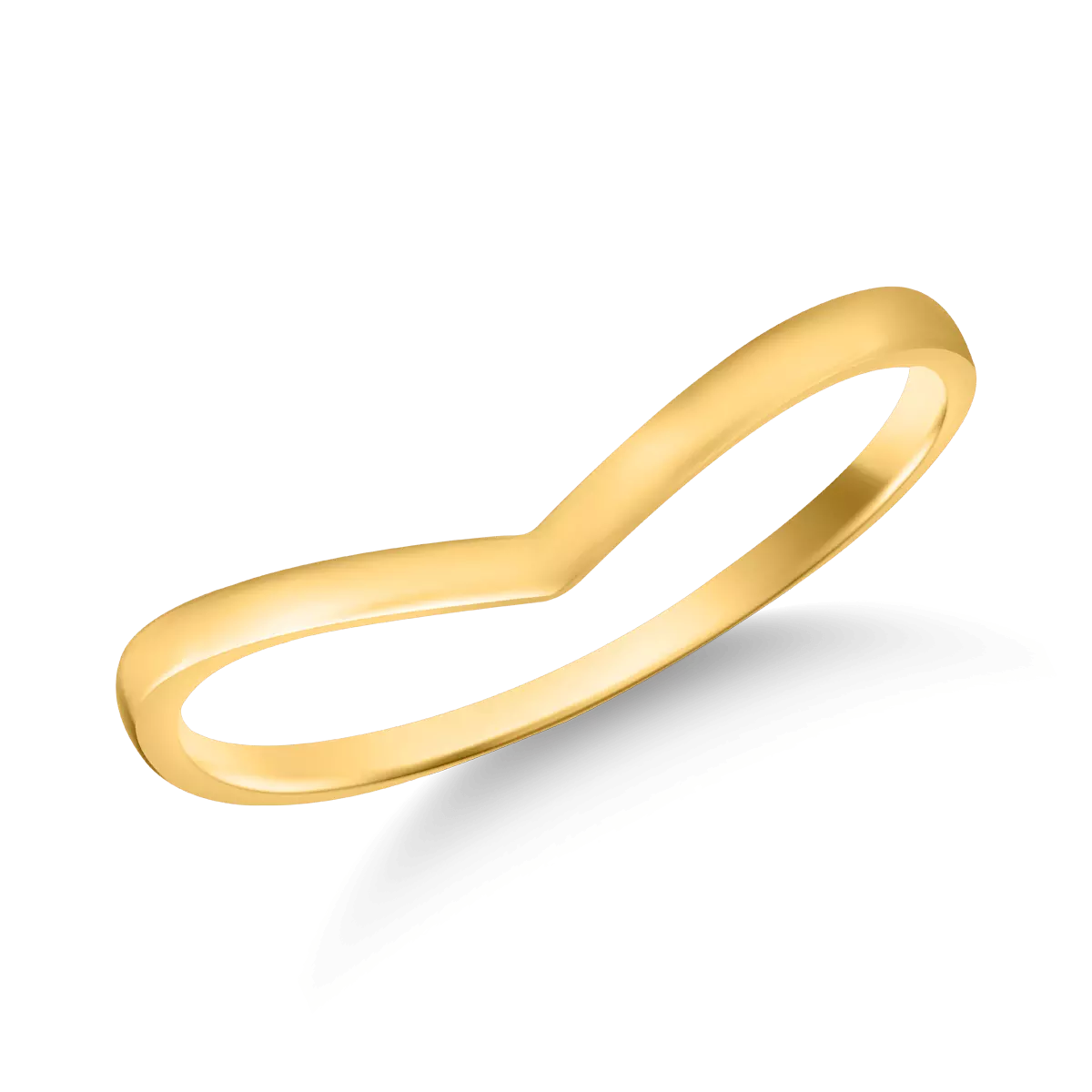 Minimalistyczny pierścionek z żółtego złota