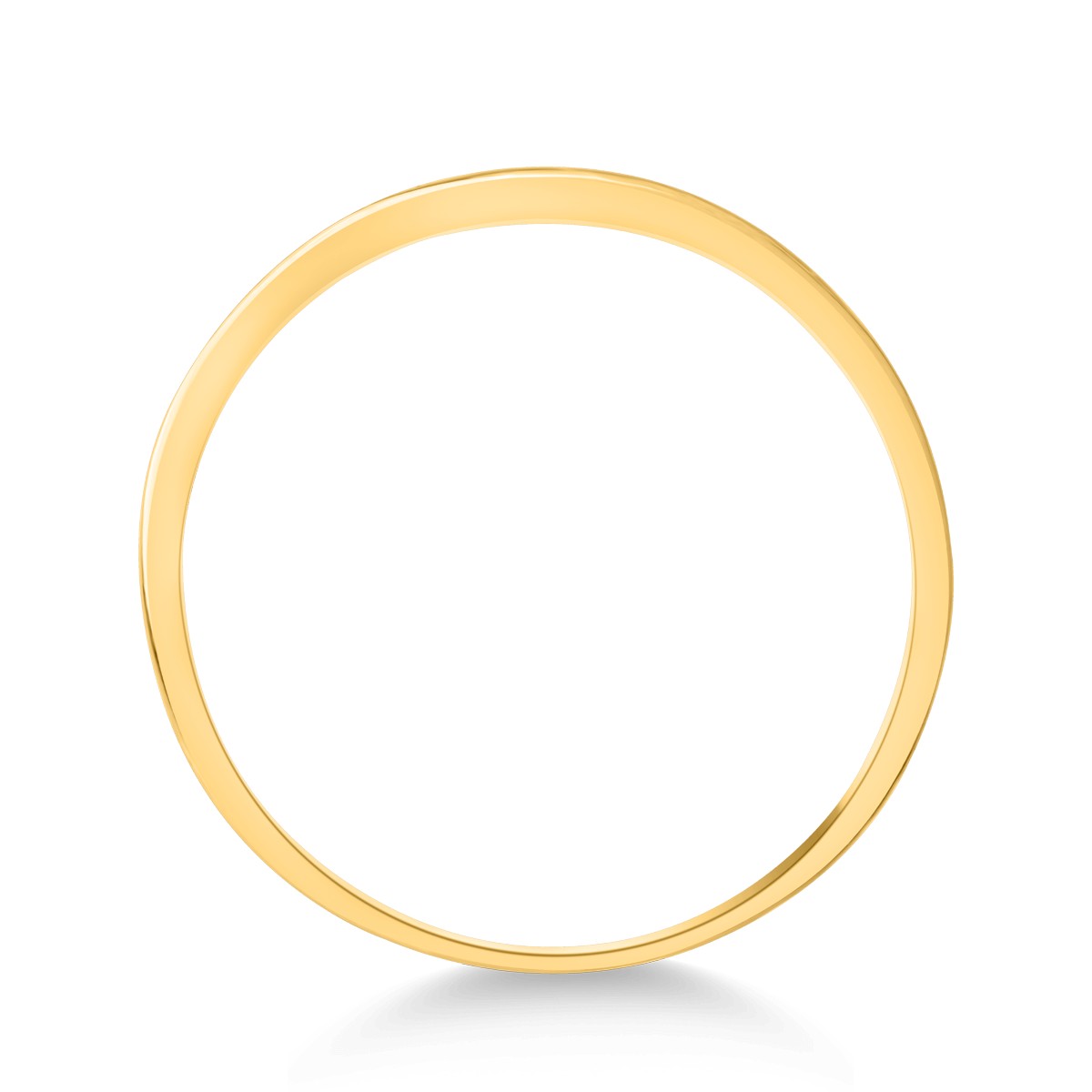 Sárga arany színű minimalista gyűrű