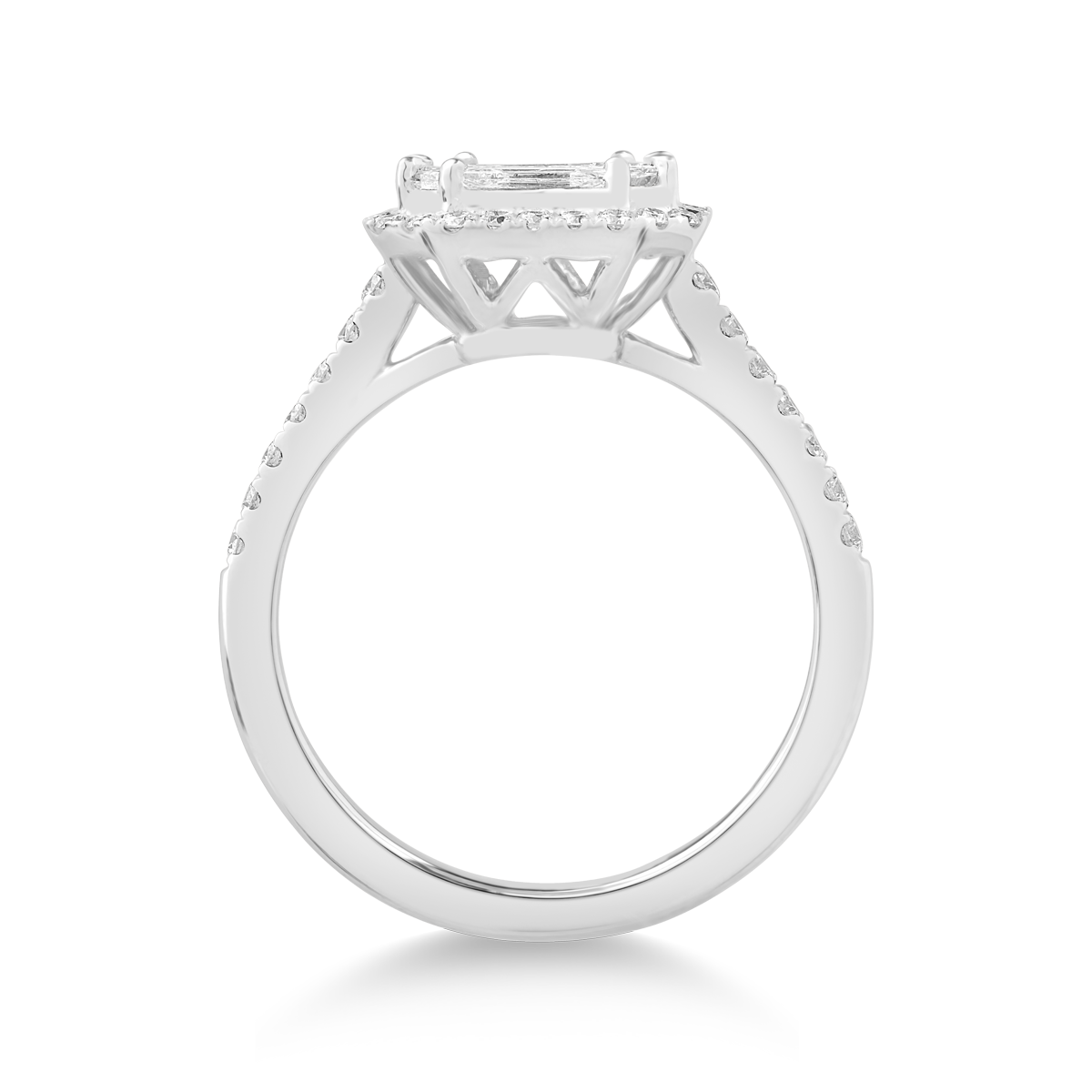 Inel din aur alb de 18K cu diamante de 1.34ct image1
