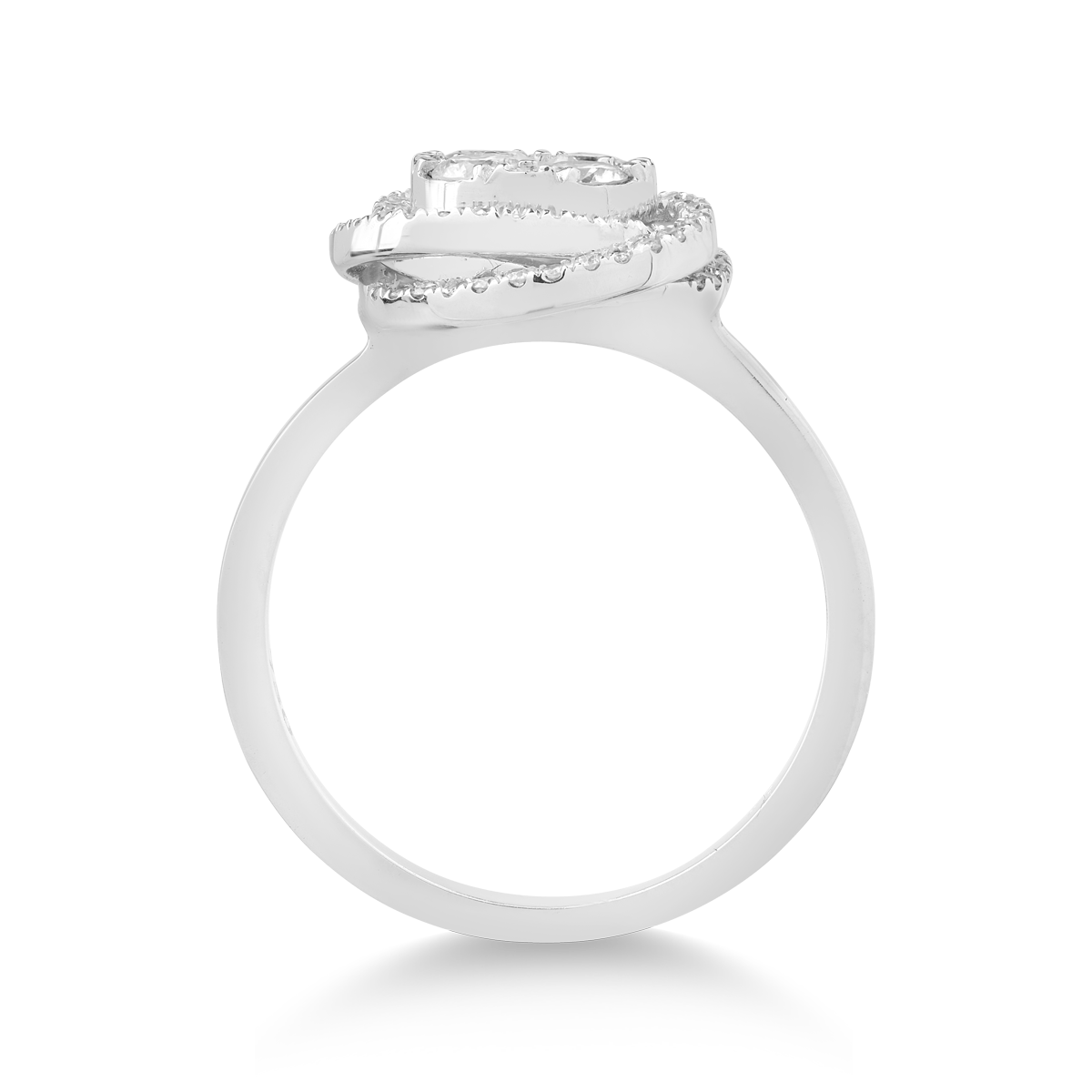 Inel din aur alb de 18K cu diamante de 0.65ct image1