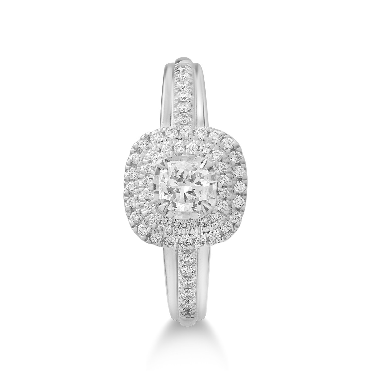 18K white gold ring with 0.52ct diamonds