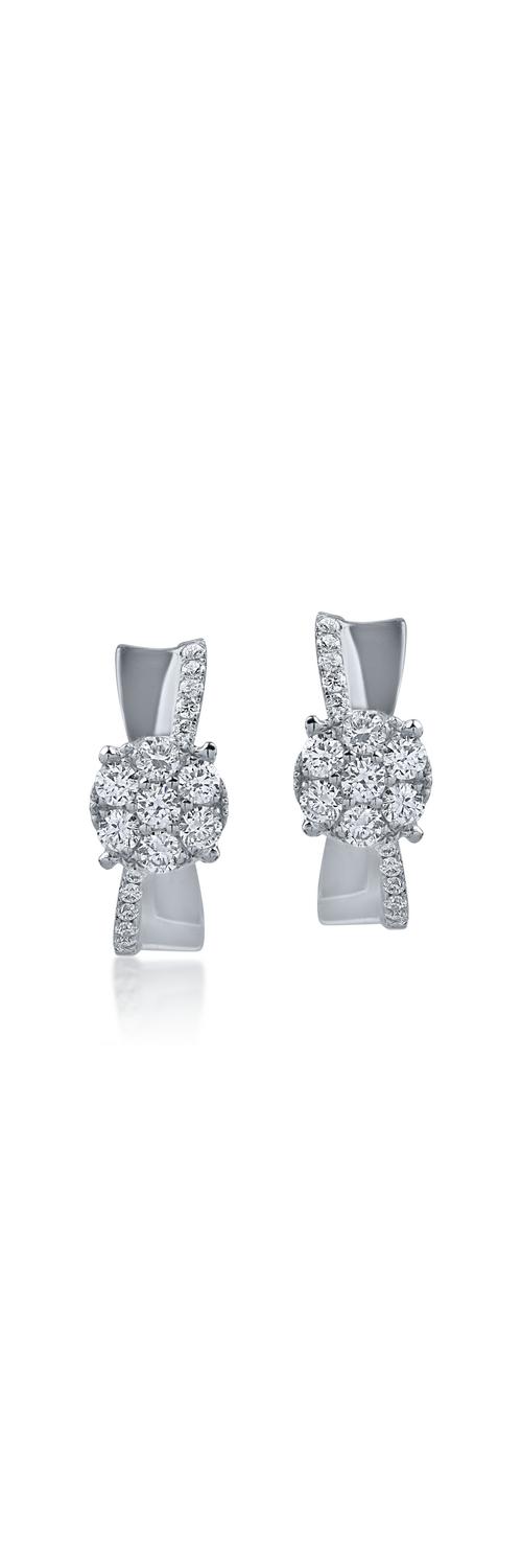 White gold earrings with 0.3ct diamonds
