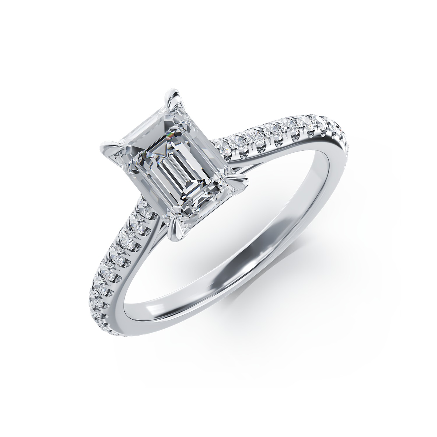 1.2ct gyémánt platina eljegyzési gyűrű és gyémánt 0.28ct