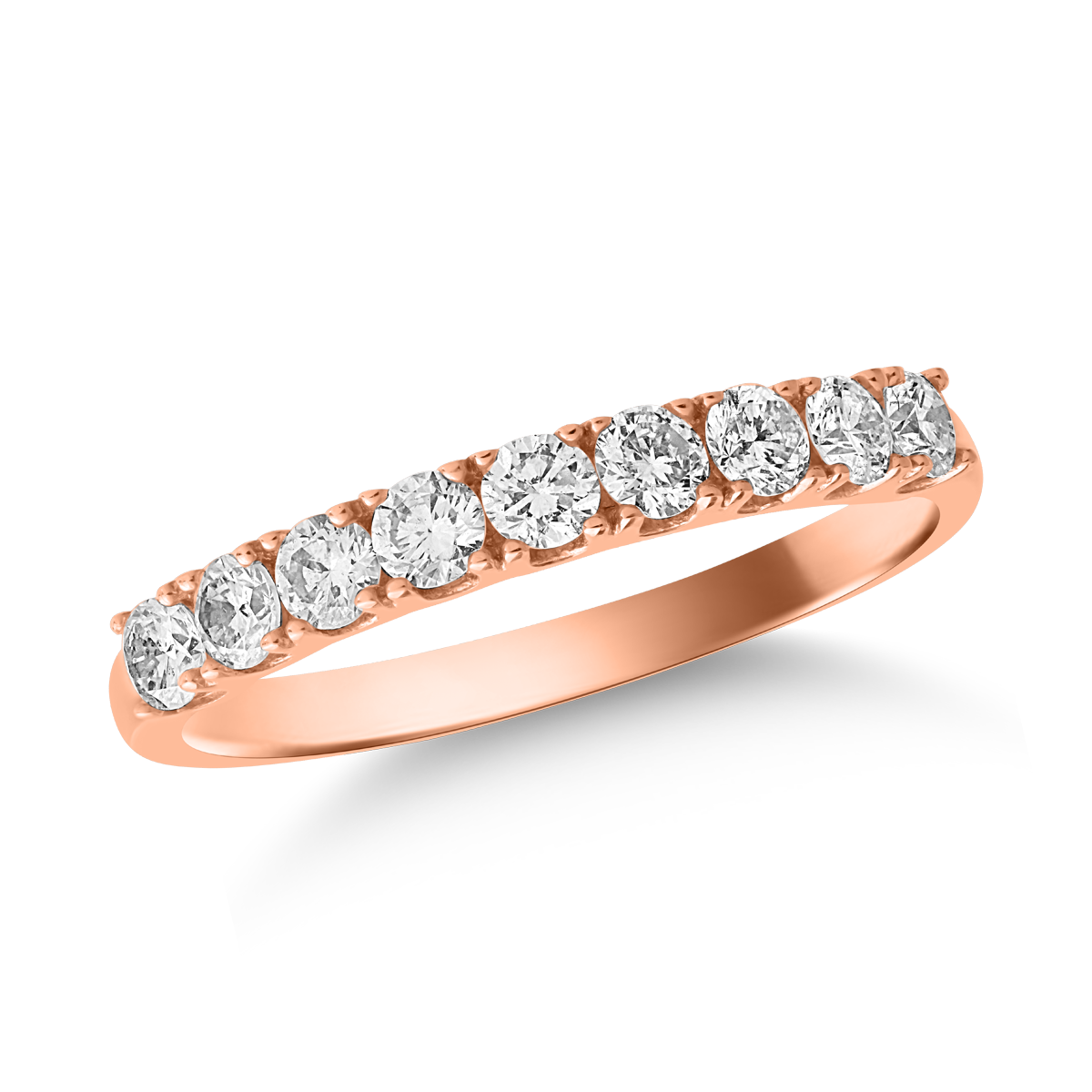 Inel din aur roz de 18K cu diamante de 0.5ct 0.5ct