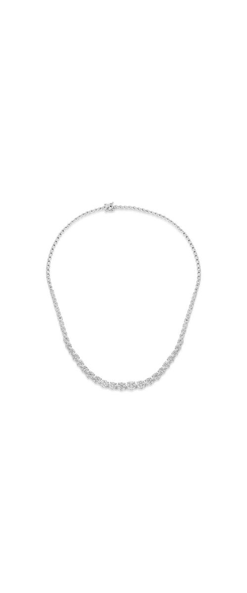 18K white gold necklace with 3ct diamonds