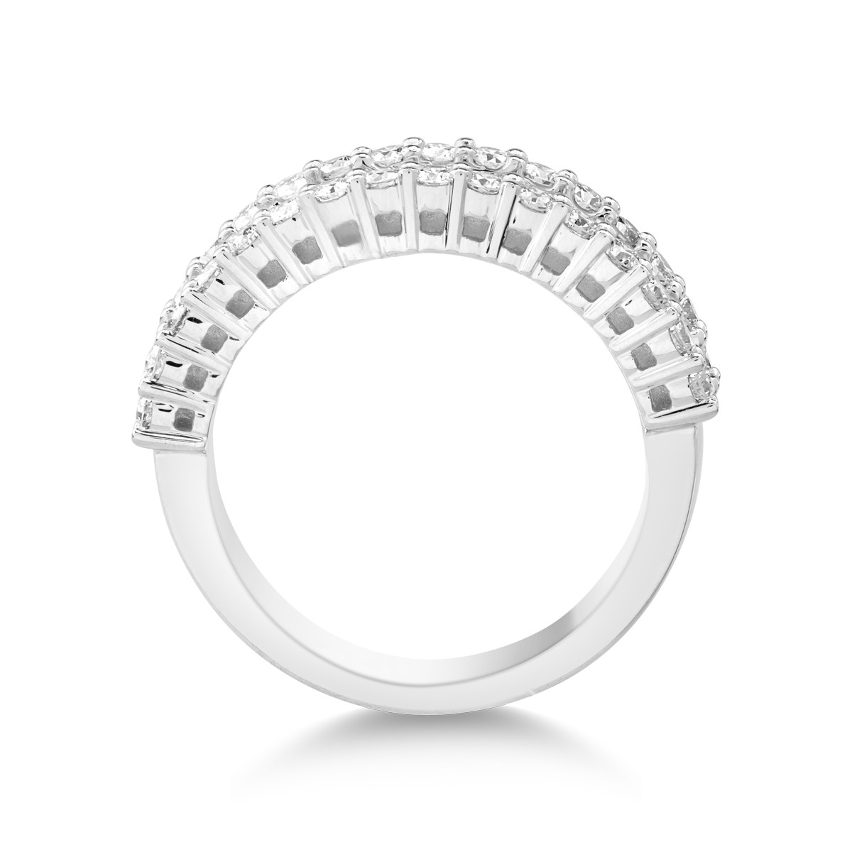 18k fehér arany gyűrű gyémántokkal 0.93ct
