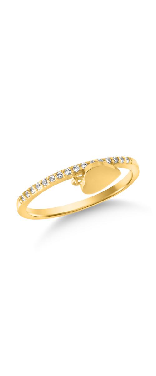 14K sárga arany gyűrű