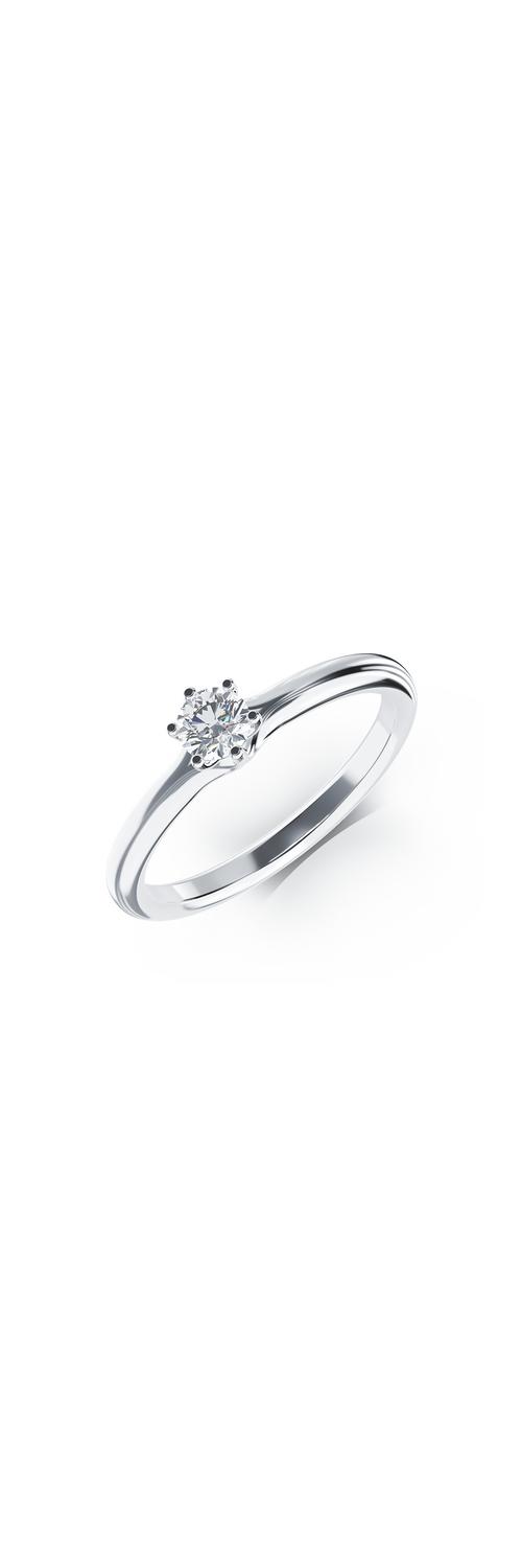 Platinum engagement ring with a 0.264ct solitaire diamond