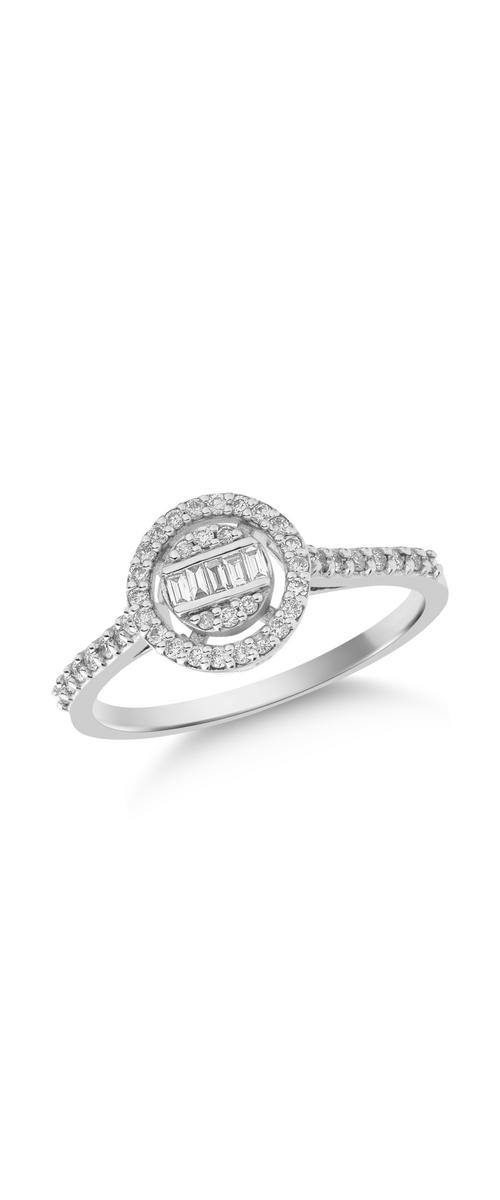 18K white gold ring with 0.36ct diamonds